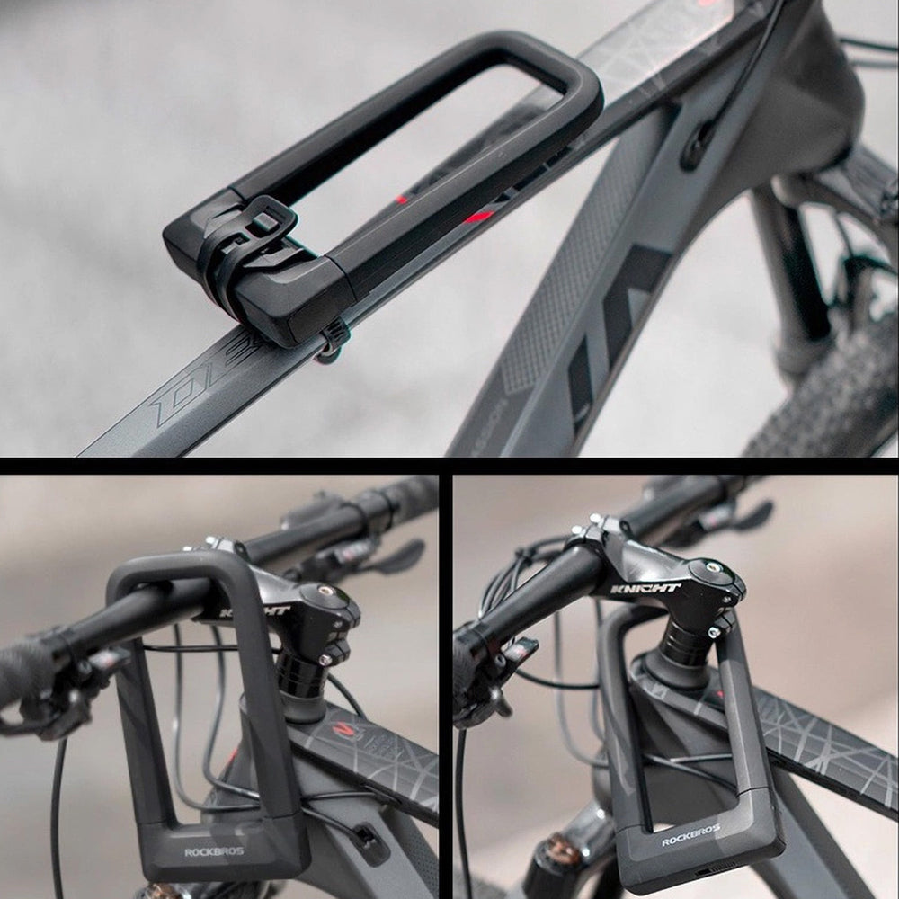 Cadeado U-Lock para Bicicleta e Trotinete – Aço Temperado com Suporte
