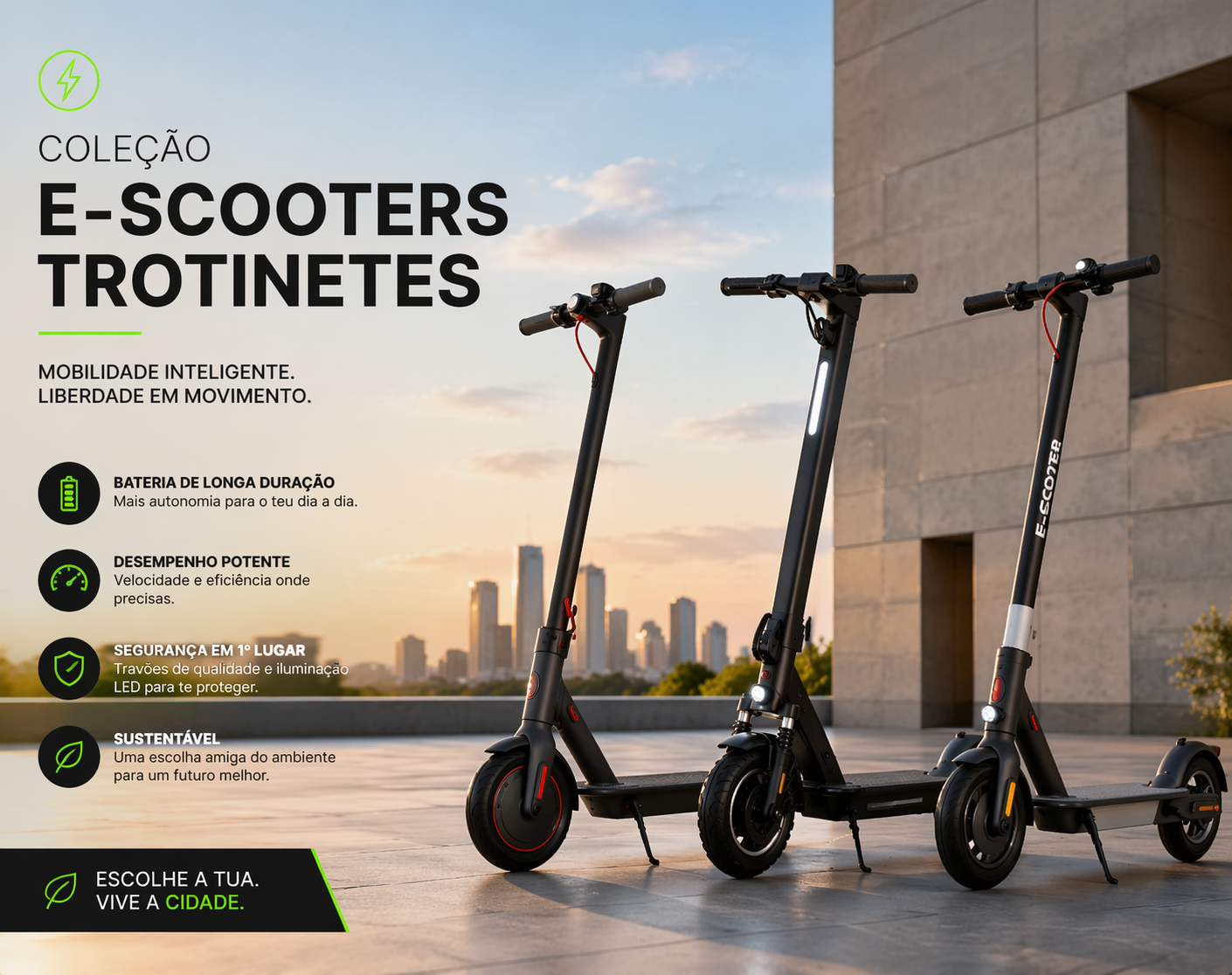 e-scooters/trotinetes