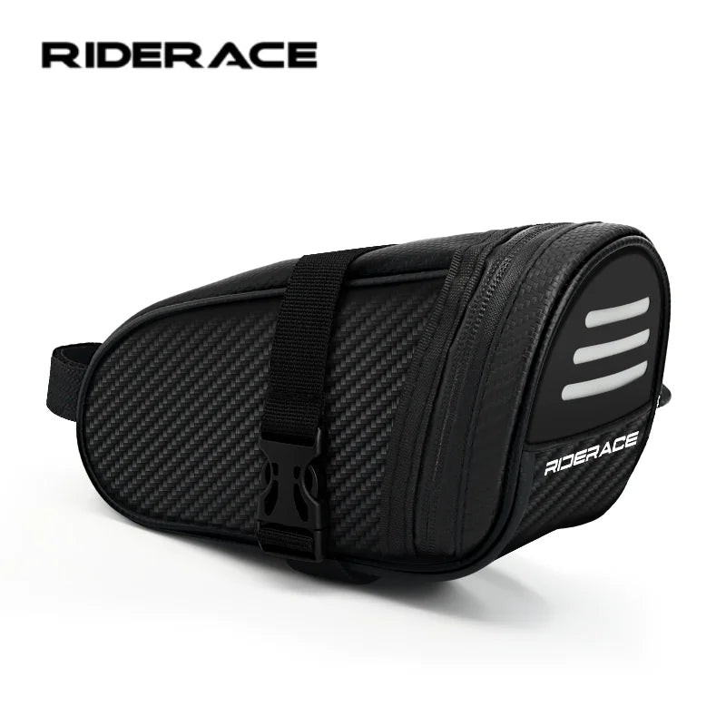 Bolsa de Selim em Couro para Bicicleta | Impermeável, Refletora e com Acabamento Premium