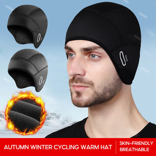 Gorro de Inverno para Ciclismo | Polar, Proteção de Orelhas, Antivento, 48g