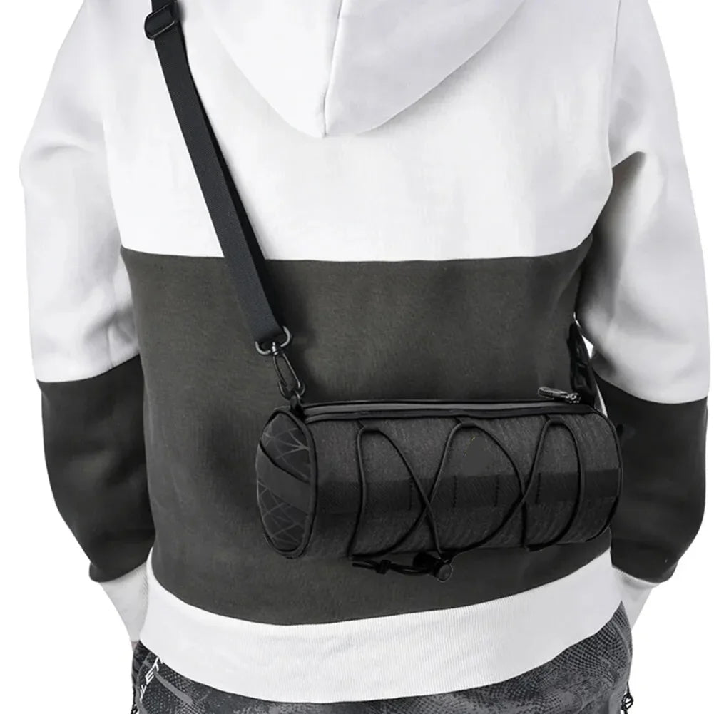 Bolsa de Guiador Compacta para Bicicleta | Impermeável, 174g e Converte em Mala de Ombro