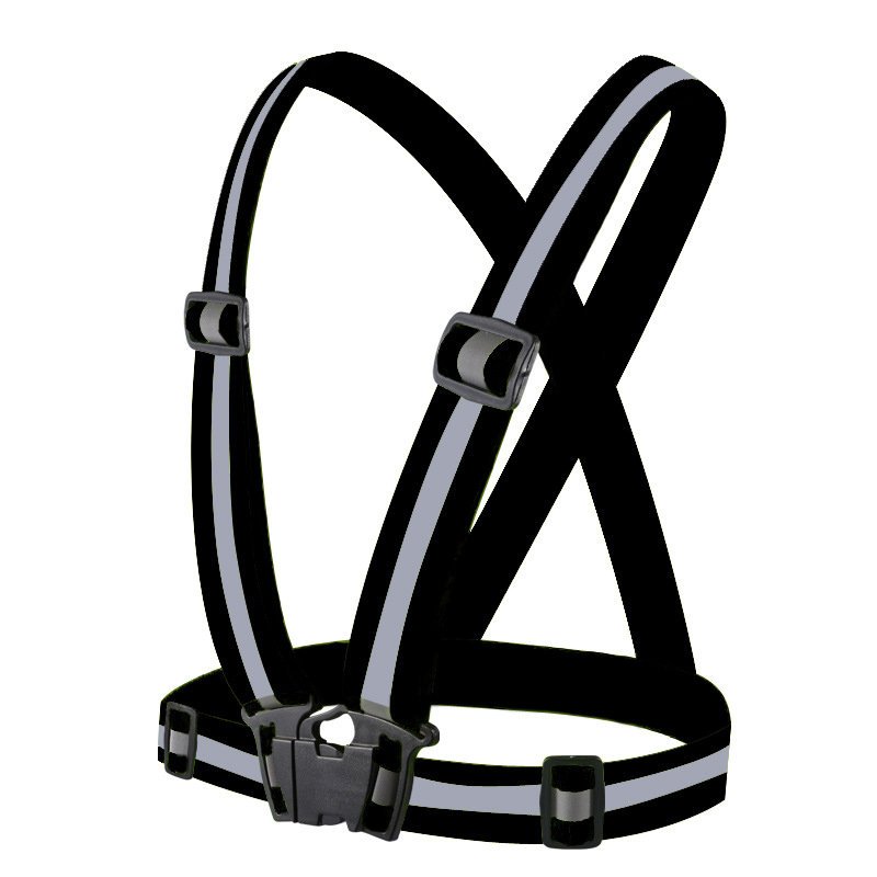 Colete Refletor Voltway Stealth Black – Micro-Prismas 360° e Universal