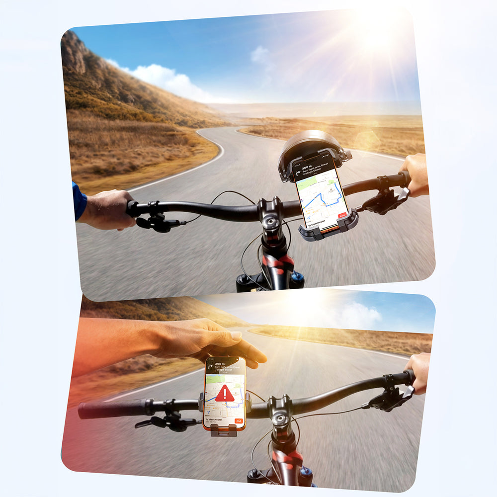 Suporte de Telemóvel com Viseira Solar – Para Bicicleta, Trotinete e Moto
