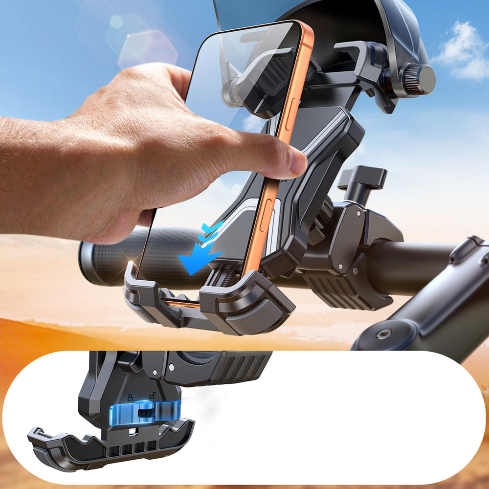 Suporte de Telemóvel com Viseira Solar – Para Bicicleta, Trotinete e Moto