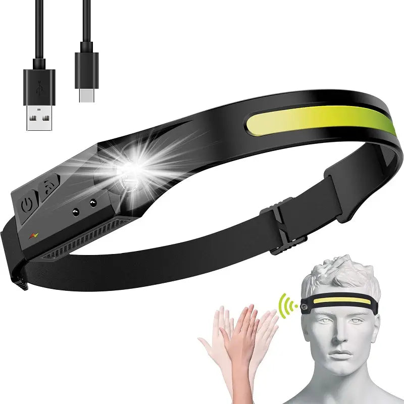 Lanterna de Cabeça com Sensor de Movimento – Voltway LED IPX4