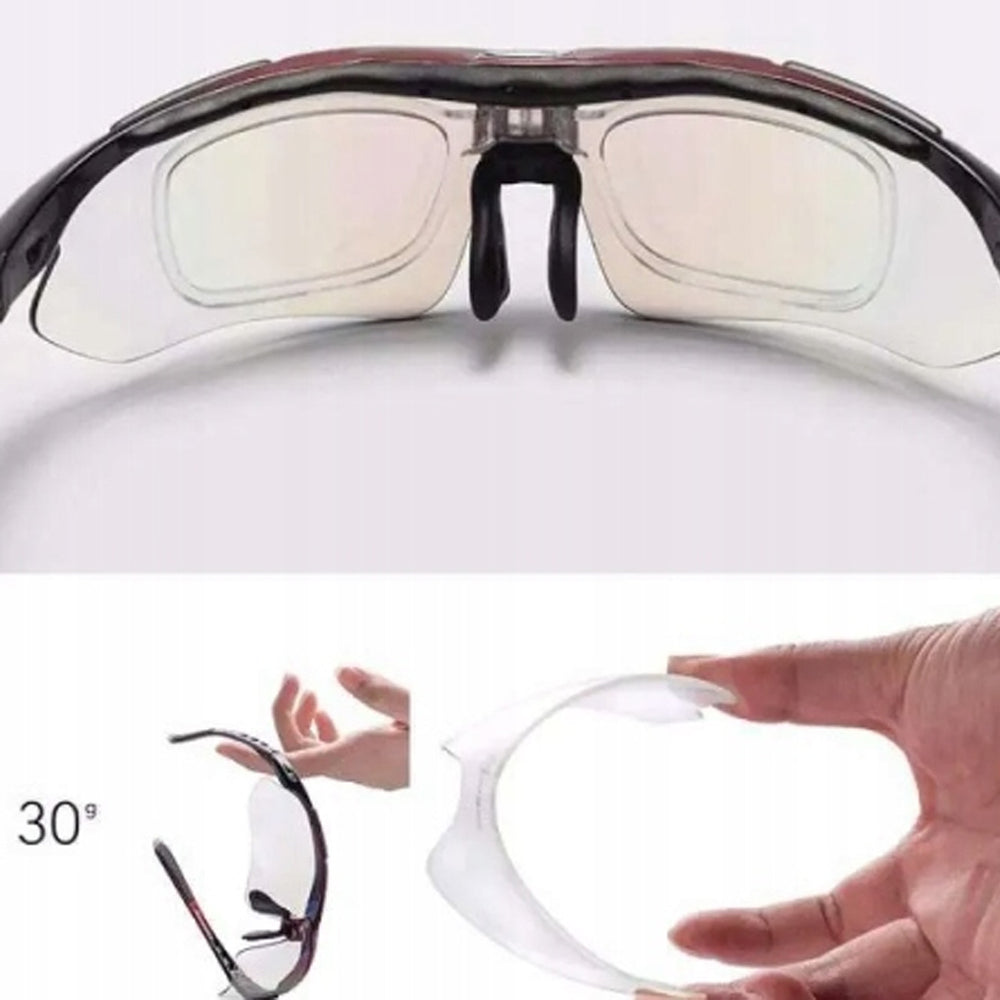 Óculos para Ciclismo com 5 Lentes Intermutáveis – Rockbros 10003 UV400