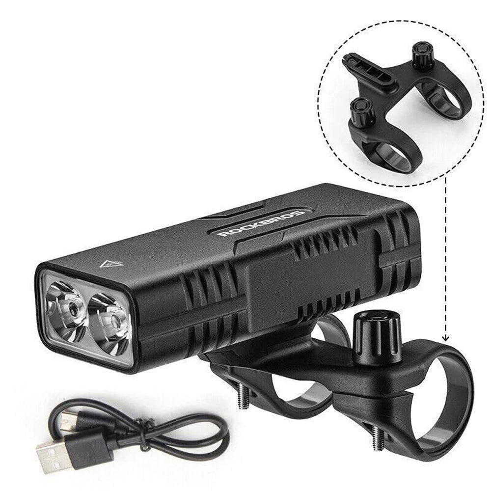 Ilumina e Carrega – Luz Frontal Rockbros 850 Lumens + Powerbank