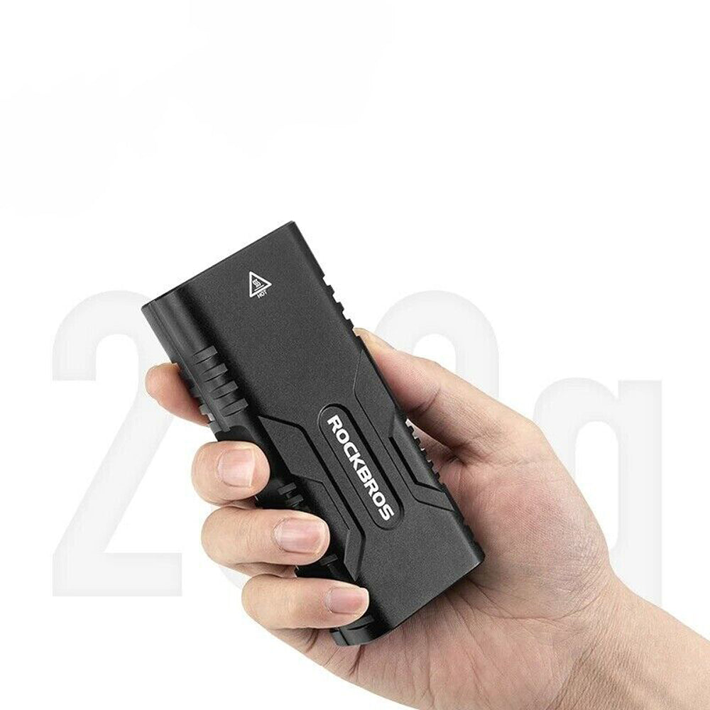 Ilumina e Carrega – Luz Frontal Rockbros 850 Lumens + Powerbank