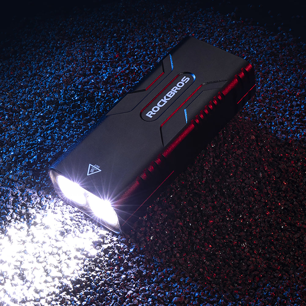 Ilumina e Carrega – Luz Frontal Rockbros 850 Lumens + Powerbank