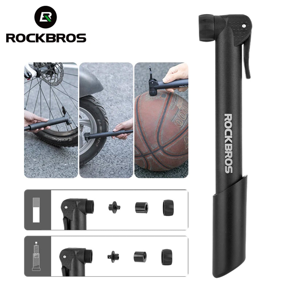 Mini Bomba Portátil Rockbros – Universal Presta e Schrader com Suporte