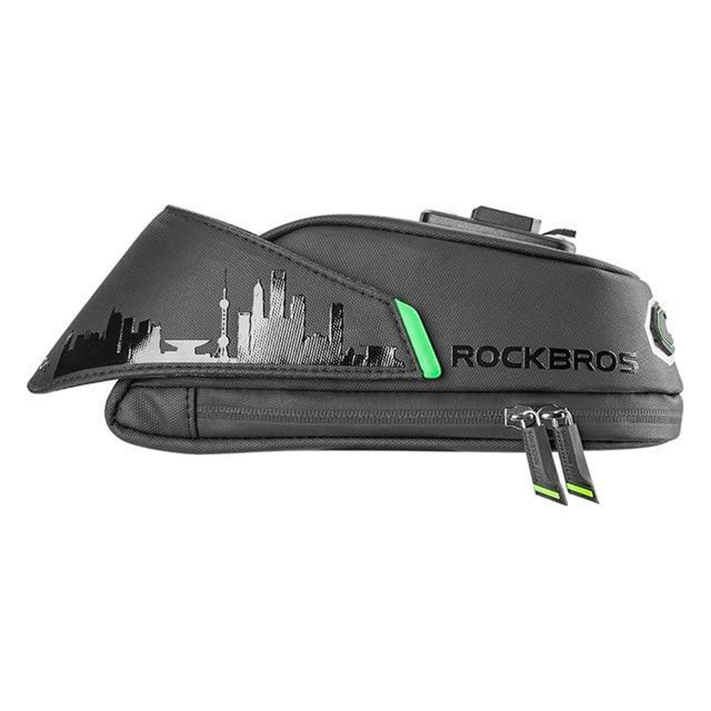 Bolsa de Selim para Bicicleta – Rockbros C27-1 1.5L com Suporte Luz