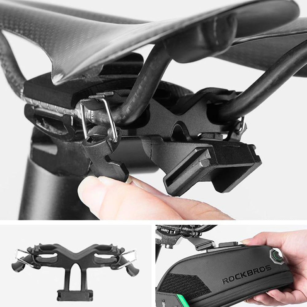 Bolsa de Selim para Bicicleta – Rockbros C27-1 1.5L com Suporte Luz