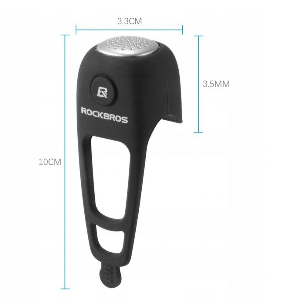 Campainha Eletrónica Rockbros CB1709 – 90dB, IPX4 e Silicone Universal