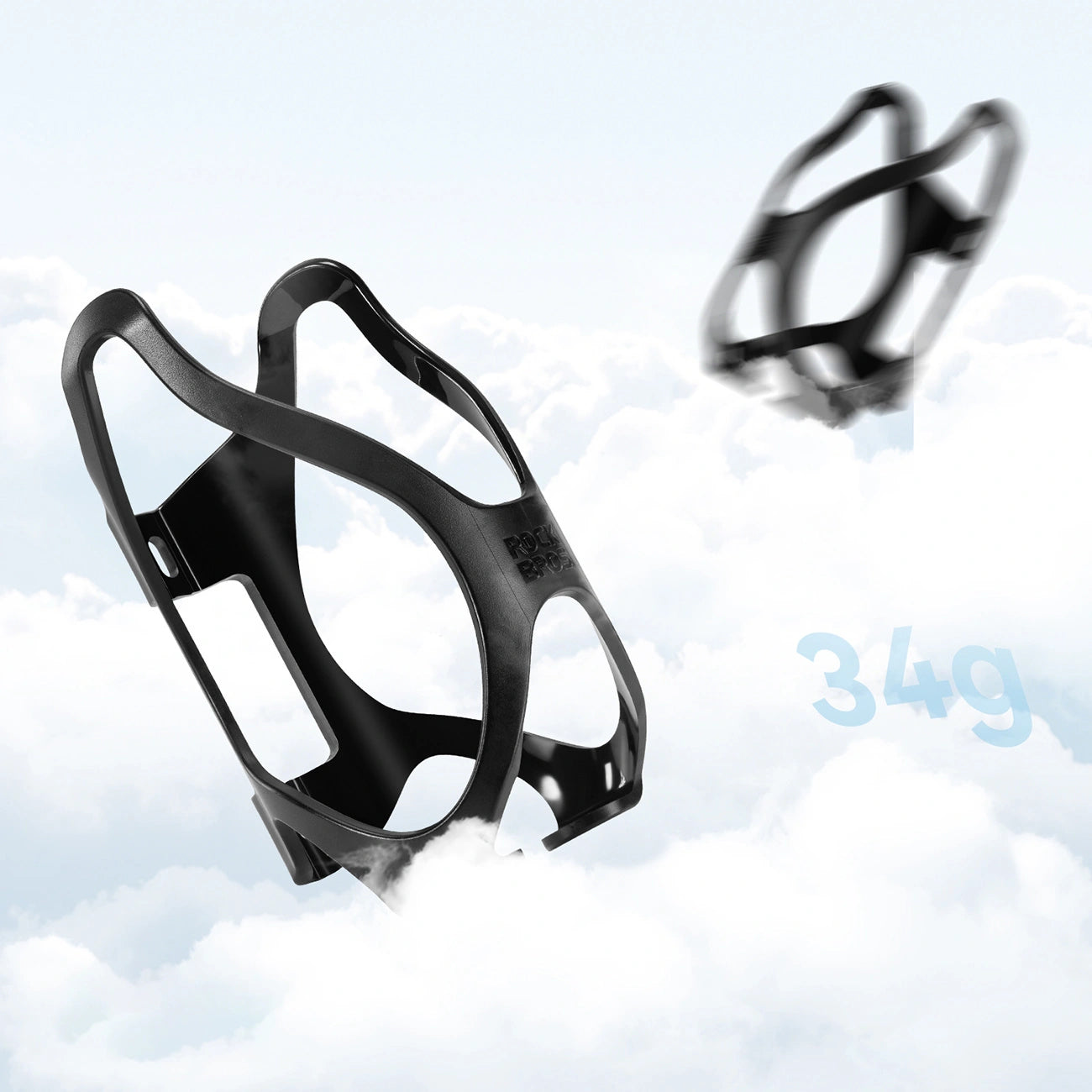 Porta Bidon Preto Ultra-Leve – Minimalismo Racing