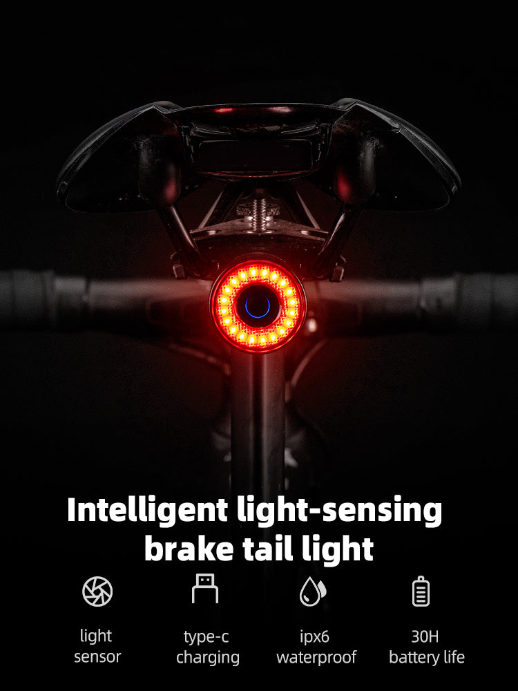 Luz Traseira para Bicicleta com Sensor de Travagem – Rockbros Q3