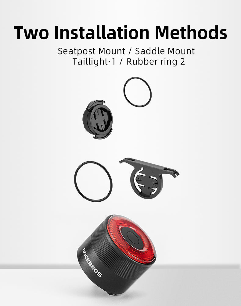 Luz Traseira para Bicicleta com Sensor de Travagem – Rockbros Q3