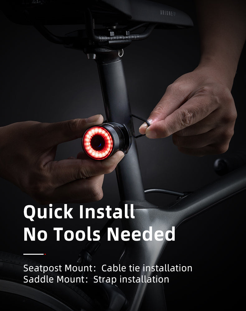 Luz Traseira para Bicicleta com Sensor de Travagem – Rockbros Q3