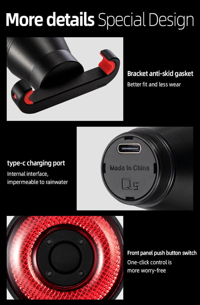 A Luz que Trava Contigo – Rockbros Q5 IPX6 Sensor de Travagem