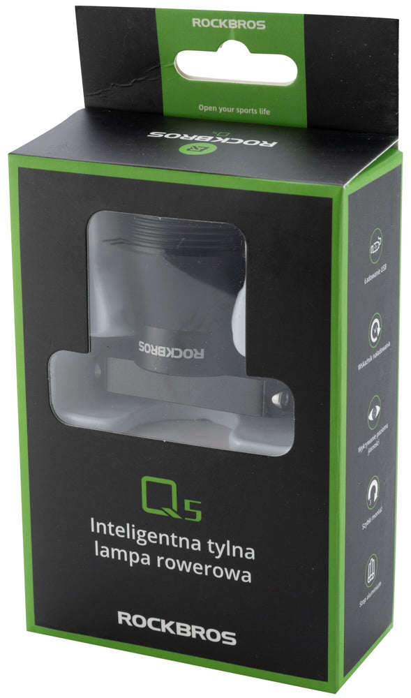 A Luz que Trava Contigo – Rockbros Q5 IPX6 Sensor de Travagem