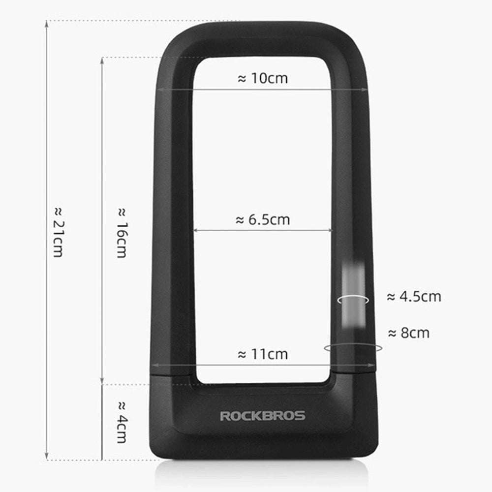 Cadeado U-Lock para Bicicleta e Trotinete – Aço Temperado com Suporte