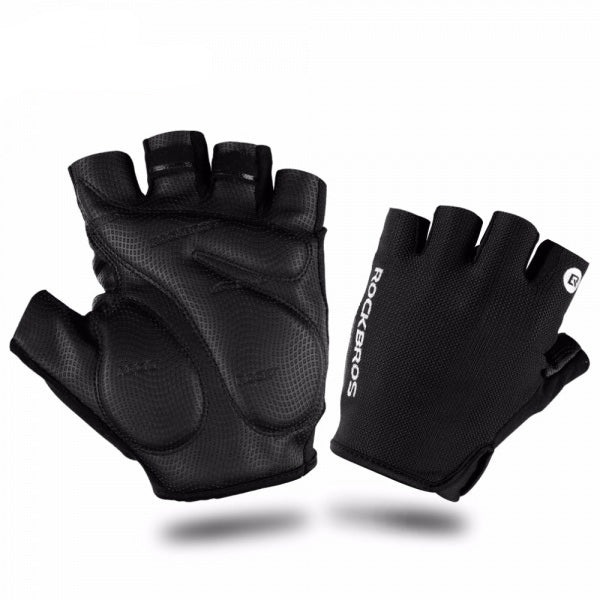 Luvas de Ciclismo com Gel SBR – Rockbros S106BK Antiderrapante
