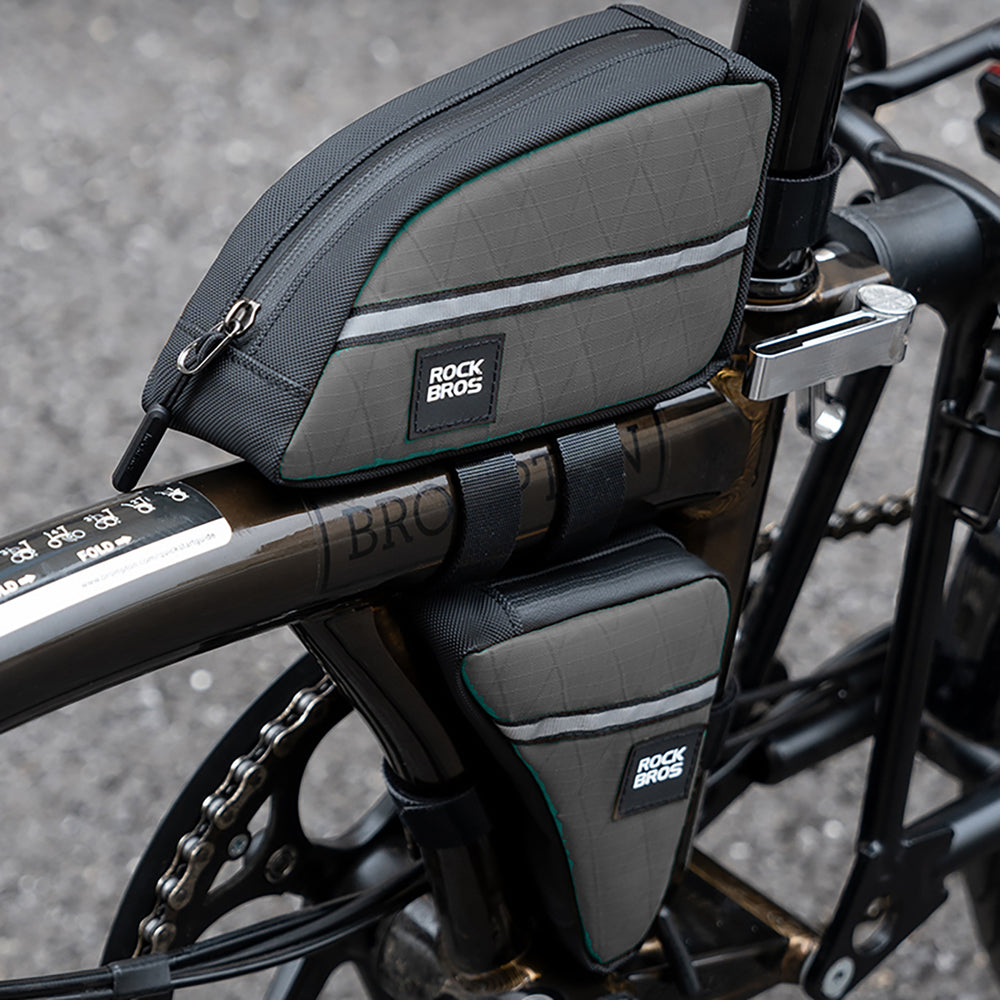Bolsa Triangular para Quadro de Bicicleta – 0.8L Impermeável